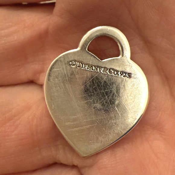 Authentic and retired Tiffany heart tag pair - Picture 3 of 5